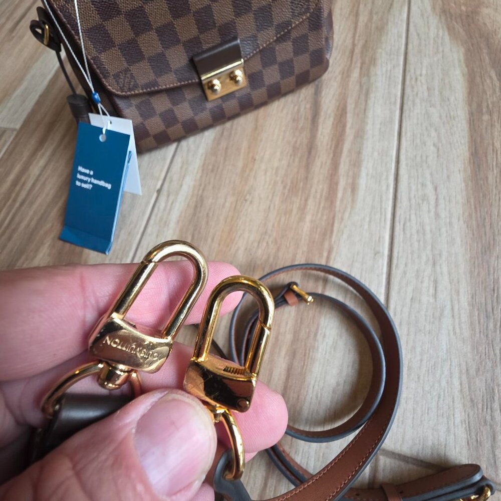 Louis Vuitton Brown Damier Ebene Top Handle Crossbody Bag - Picture 7 of 16